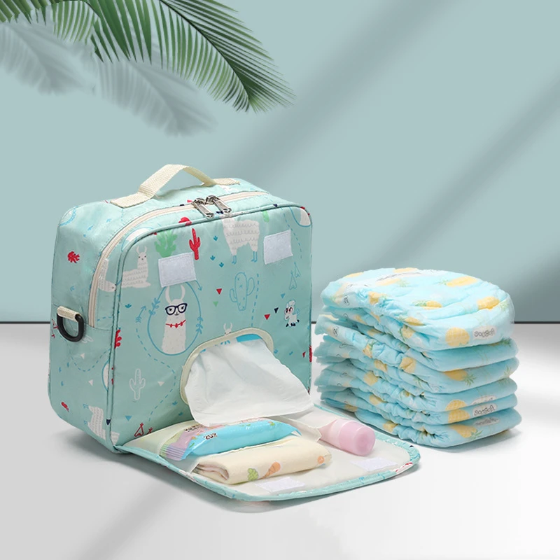 2024 New Cartoon Style Diaper Bag New Baby Outing Diaper Storage Bag Portable Diaper Bag Large Diaper Bag Shoulder Mommy Bag