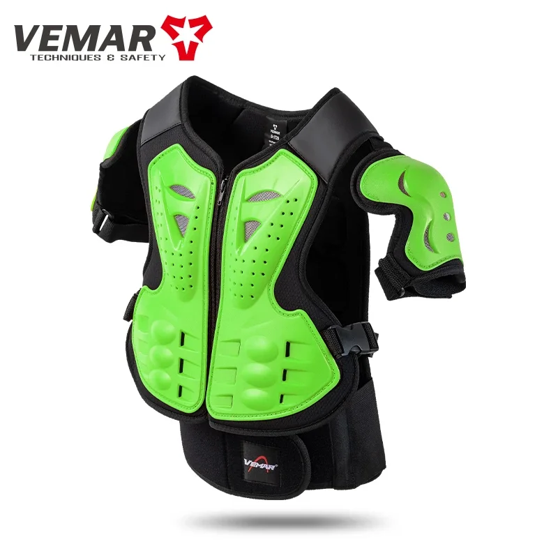 VEMAR Child Youth Body Protect Armor Motocross Armour Vest Skating Waistcoat Motorcycles Kids Chest Spine Shoulder Pad Armor