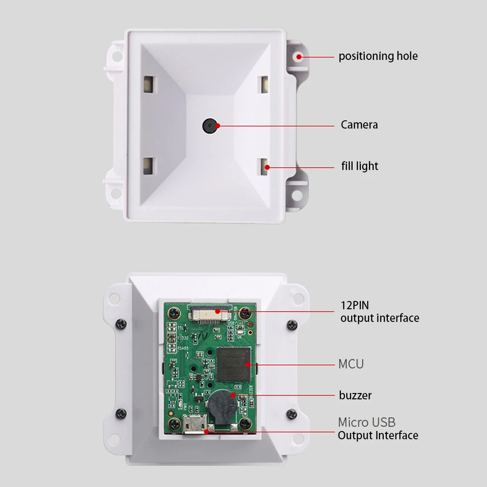 Vm616 Embedded Scan Module Code Module 1d 2d Qr Barcode Scanner CMOS Image Auto-Scan Wired Fixed Mount Bar Code Reader