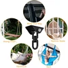 SUS304 Hammock Hanging Kit Hardware Heavy Duty 1200lbs Capacity Hanging Hooks Porch Yoga Swing Chair Ceiling Plate Black 4