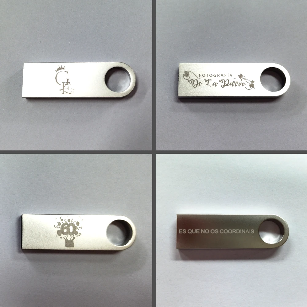 100개 USB 플래시 드라이브 128GB 64GB 도매 메모리 스틱 32G 16G 무료 맞춤형 로고 펜 드라이브 8G 무료 체인 USB 스틱 4G 2GB 금속