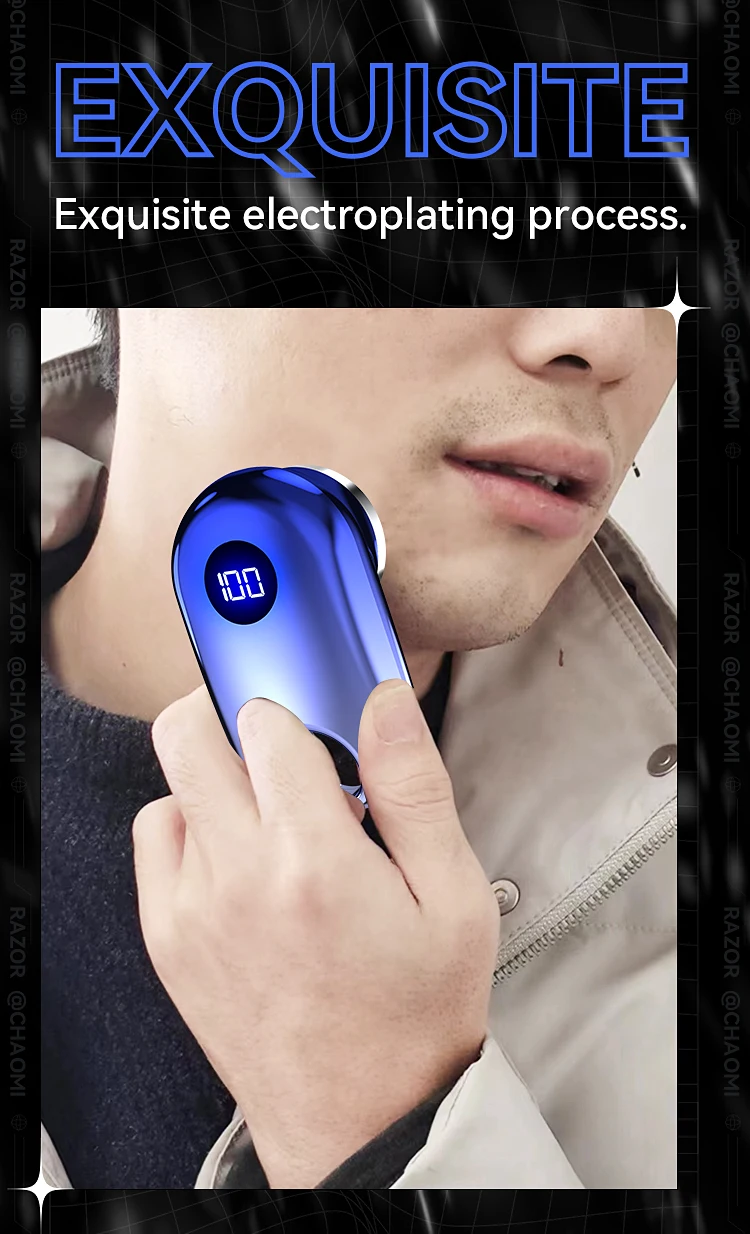 Electric Mini Shaver Blue