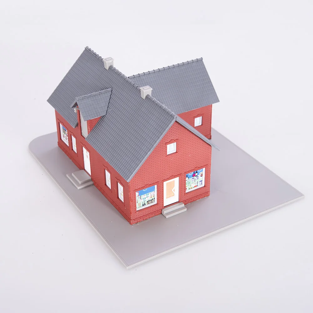 HO Scale 61831 미니어처 샵 타운 하우스 빌딩 모델 1:87 PIKO 철도 기차 키트 Diy 모델 디오라마 1set 만들기