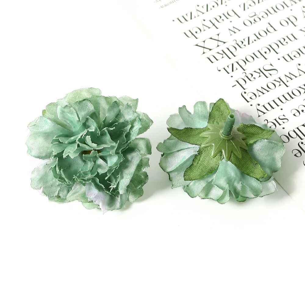 20pcs künstliche Blumen 5cm Seide Nelke gefälschte Blumen Kopf für zu Hause Hochzeit Dekoration DIY Kranz Handwerk Broschen Zubehör – Detail 20