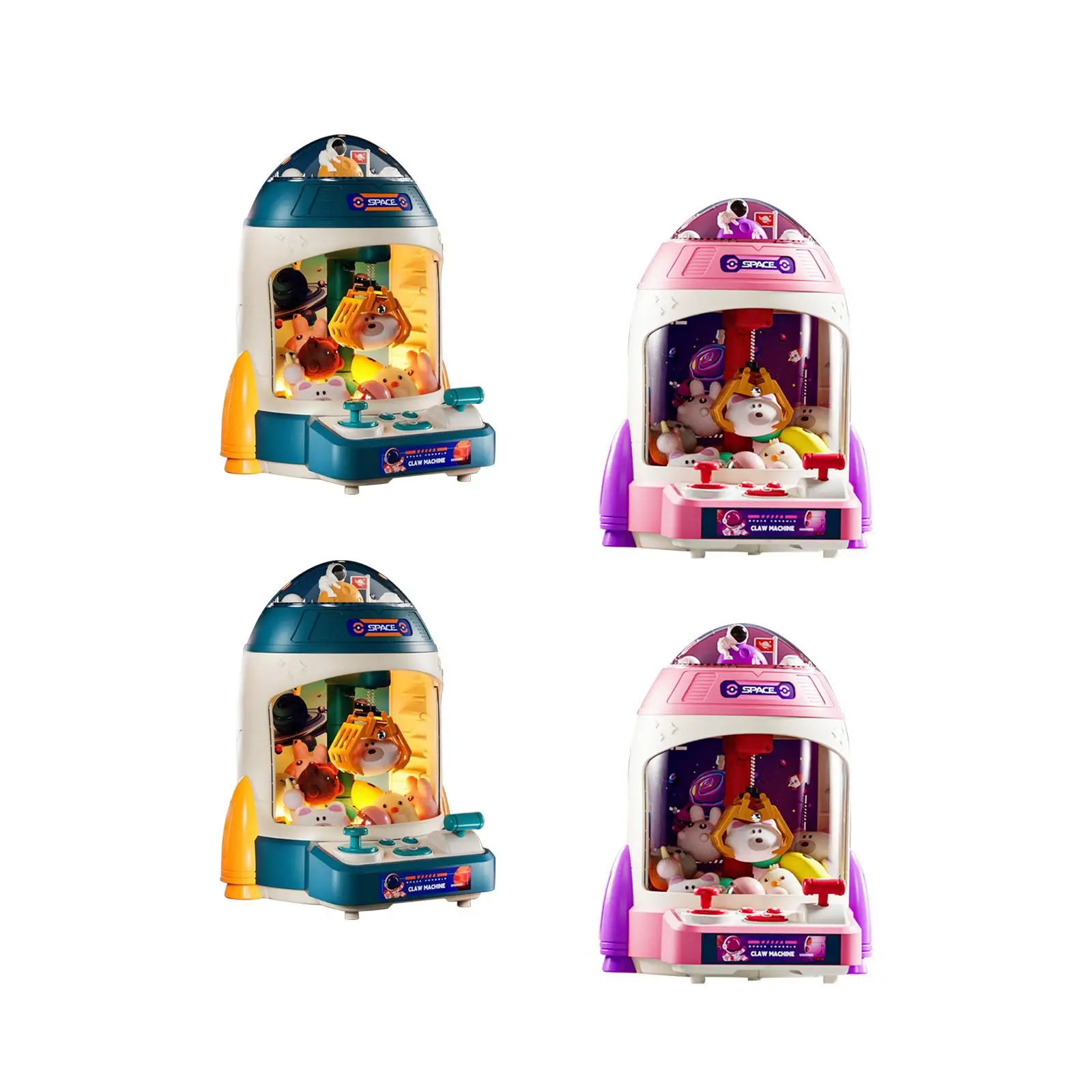 Small Claw Machine with Lights and Sounds Indoor Candy Prizes Dispenser Game 2