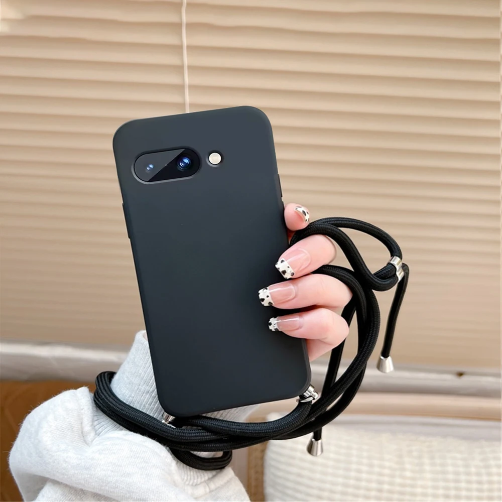 Crossbody Necklace Lanyard Cord Strap Soft Silicone Phone Case Cover