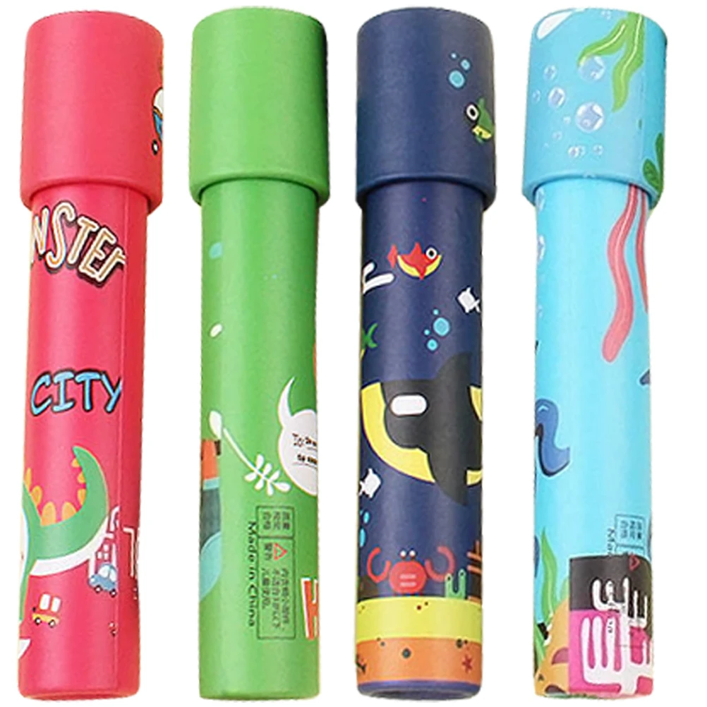 

4Pcs Kids Observe Toy Kids Decorative Kaleidoscopes Kids Toy Portable Kaleidoscope Medium rotary kaleidoscope Random Style