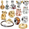 S925 Silver Miniso Disney The Lion King Simba Beads Charms Fit Original Pendant Bracelet Women DIY Jewellry Accessories Making 1