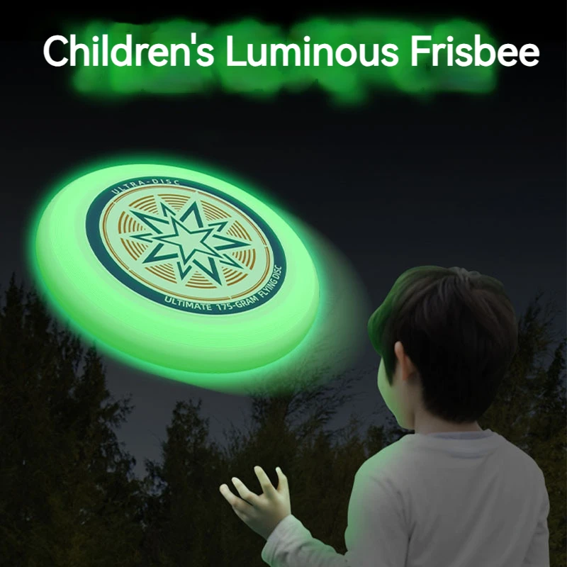 Outdoor children's sports noctilucent boomerang children spinning noctilucent frisbee parent-child game hand thrown frisbee toys