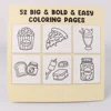 Halloween Spectre Coloring Book FOOD DRINKAA&AWEETS for Adults and Teen Featuring Adorable Creepy Creatures Painting Gift 3