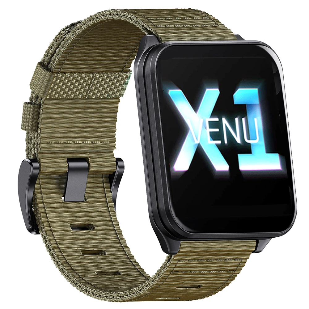 Durable Nylon Watch Strap - 24mm Replacement Band