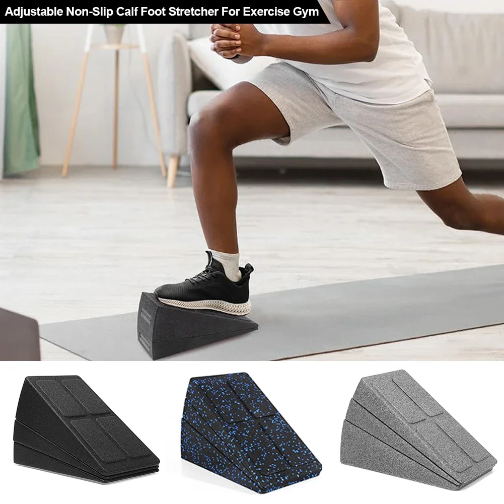 3Pcs Yoga Wedge Blocks Lightweight Yoga Squat Wedge Stretch Slant Board Wrist Lower Back Calf Support for Exercise Gym Fitness