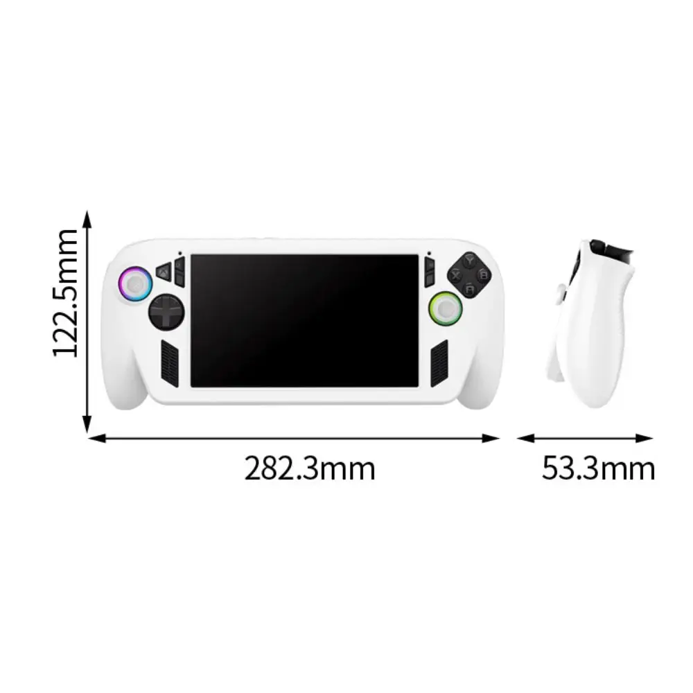 New Silicone Handheld Game Console Case Soft Shockproof Protective Cover Anti Slip Ergonomic Host Shell for ROG Xbox ally X
