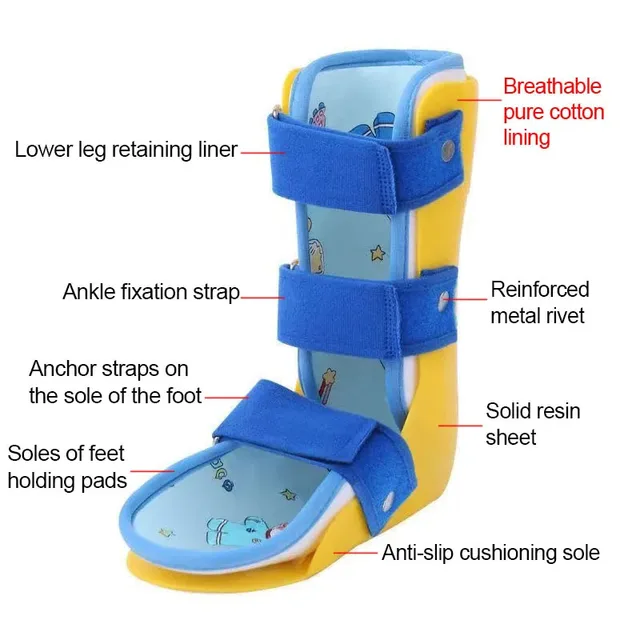 1Pcs AFO Kids Ankle Foot Brace-Drop Foot Splint for Child Toddler Ankle Foot Orthosis Night Splint 5