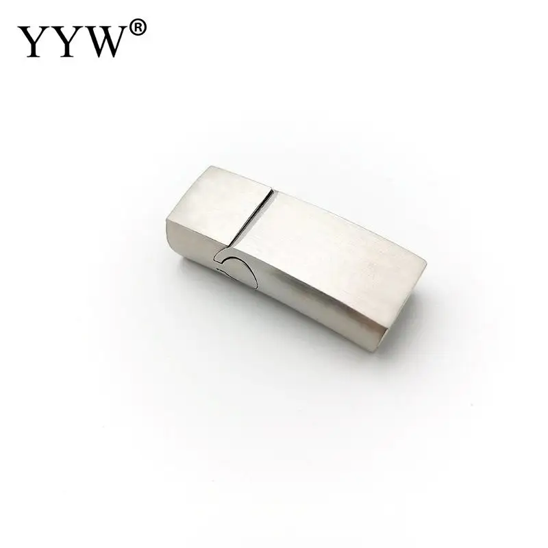 10PCs Stainless Steel Magnetic Clasps Hole 12x6mm for Leather Bracelets Clasp Magnet DIY Bracelet Jewelry Making Accessories
