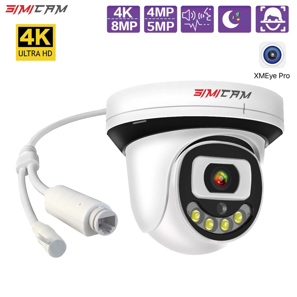 4KCCTVSecurityIPCameraSurveillancePOE48VDC12V8MP5MP4MPOption