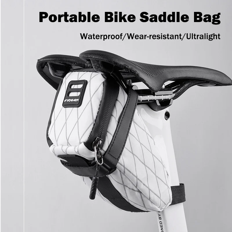 Waterproof Reflective Cycling Saddle Bag - Compact Rear Seat Bag