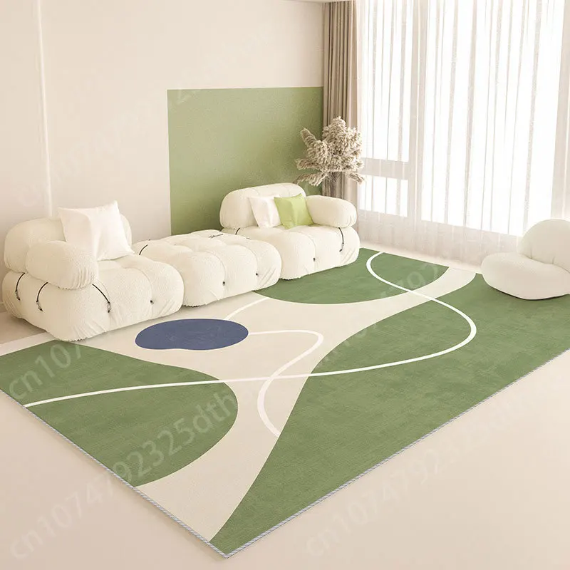 

Nordic Minimalist Carpet Soft Coffee Table Area Rug Non Slip Floor Mats Bedroom Home Decoration Green Bedside Living Room Mat