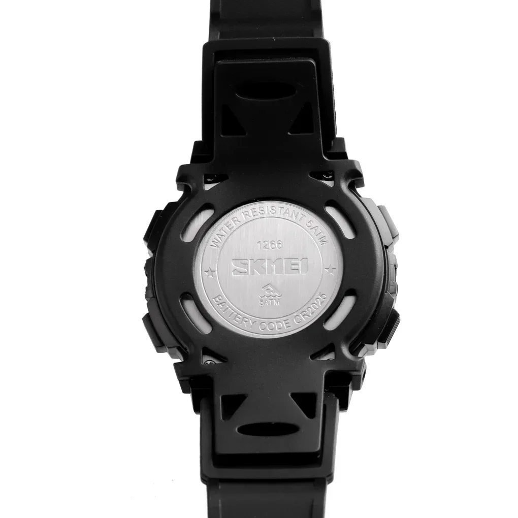 Skmei 1266 Timing Digital Children's Watch Boys and Girls' Alarm Clock 5Bar Waterproof Children's LED Watches 1258 1689 1999 4