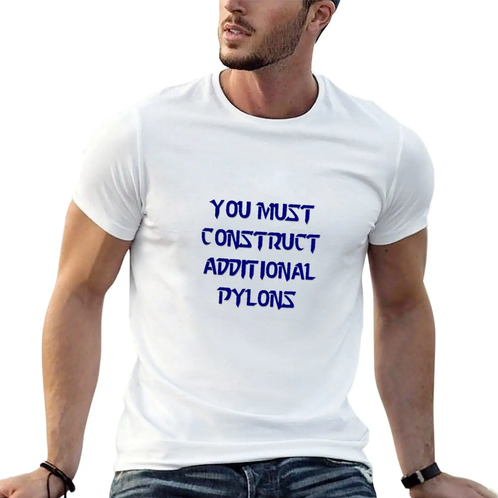 

More Pylons T-shirt plain summer clothes oversized T-shirt men