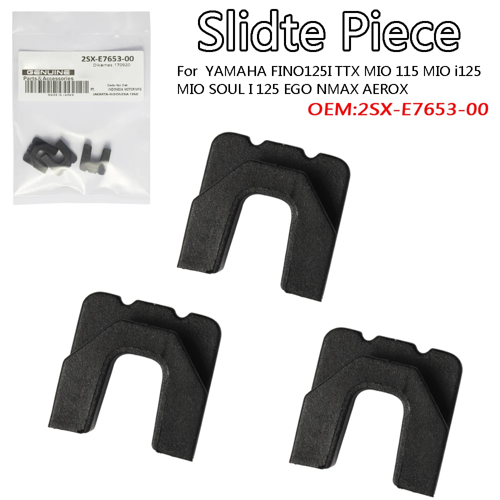 

3pcs Pulley Slide Piece U Clip For YAMAHA FINO125I TTX MIO 115 MIO i125 MIO SOUL I 125 EGO NMAX AEROX