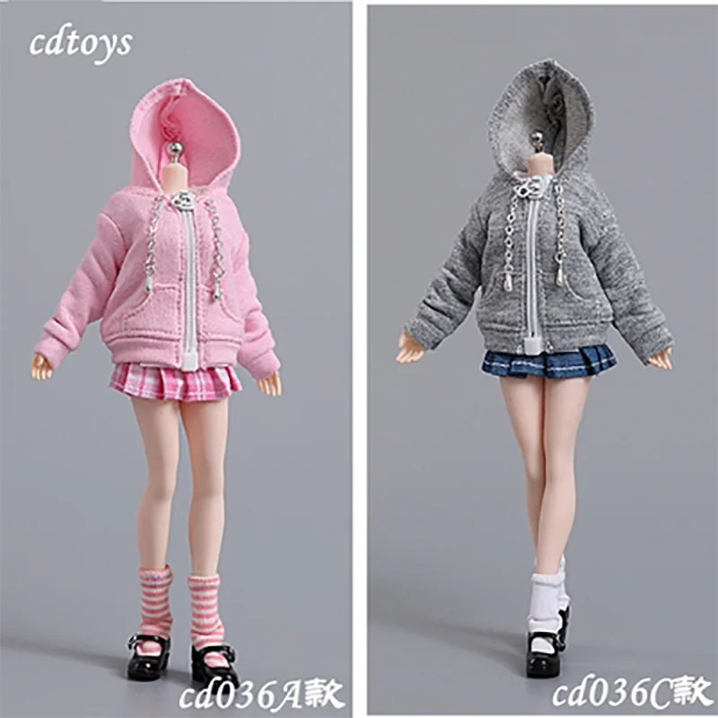 

Аксессуары cdtoys cd036 1/12, Женский солдат, свитер на молнии, толстовка, женская обувь, подходит для экшн-фигурок кукол 6 дюймов