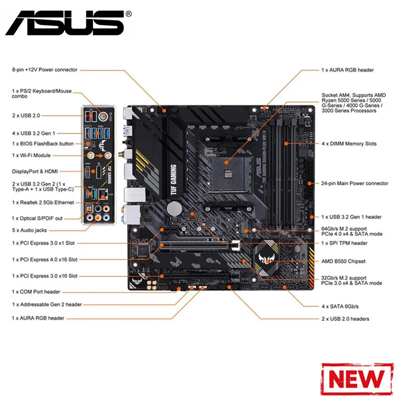 マザーボード ryzen 7 5700X B550m plus 32gb 2980000379796.jpg