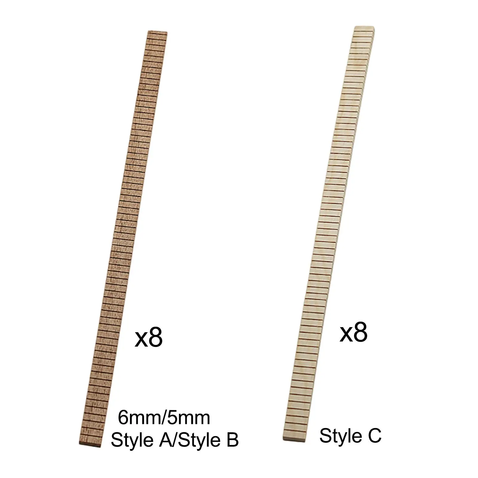 

8 Pieces Guitar Body Binding Wood Inlay for Acoustic Guitar Ukulele Luthier