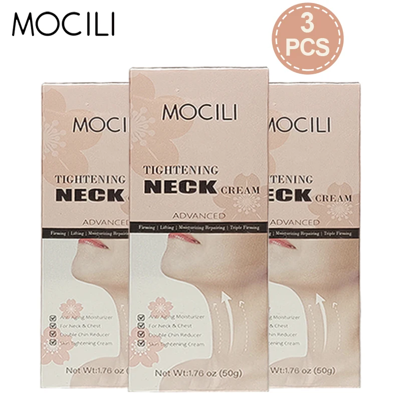 

Neck Tightening Cream Moisturizing Nourish Repair Anti Wrinkle Firming Lifting Shape Remove Dark Spot Beauty Skin Care 50g*3PCS
