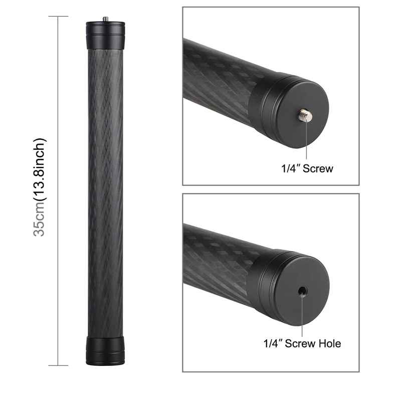 Handheld Gimbal Accessories Ronin Gimbal Carbon Fiber Rod Handheld Stick Monopod Lengthen Holder for DJI Ronin RSC2 RS2 RS3 RS 3mini RS 3pro Stabilizers