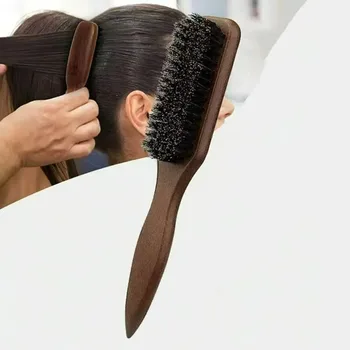 Spazzola per capelli in setole di cinghiale (unisex) - Spazzola professionale per lo styling senza profumo, adatta per capelli spessi/finti