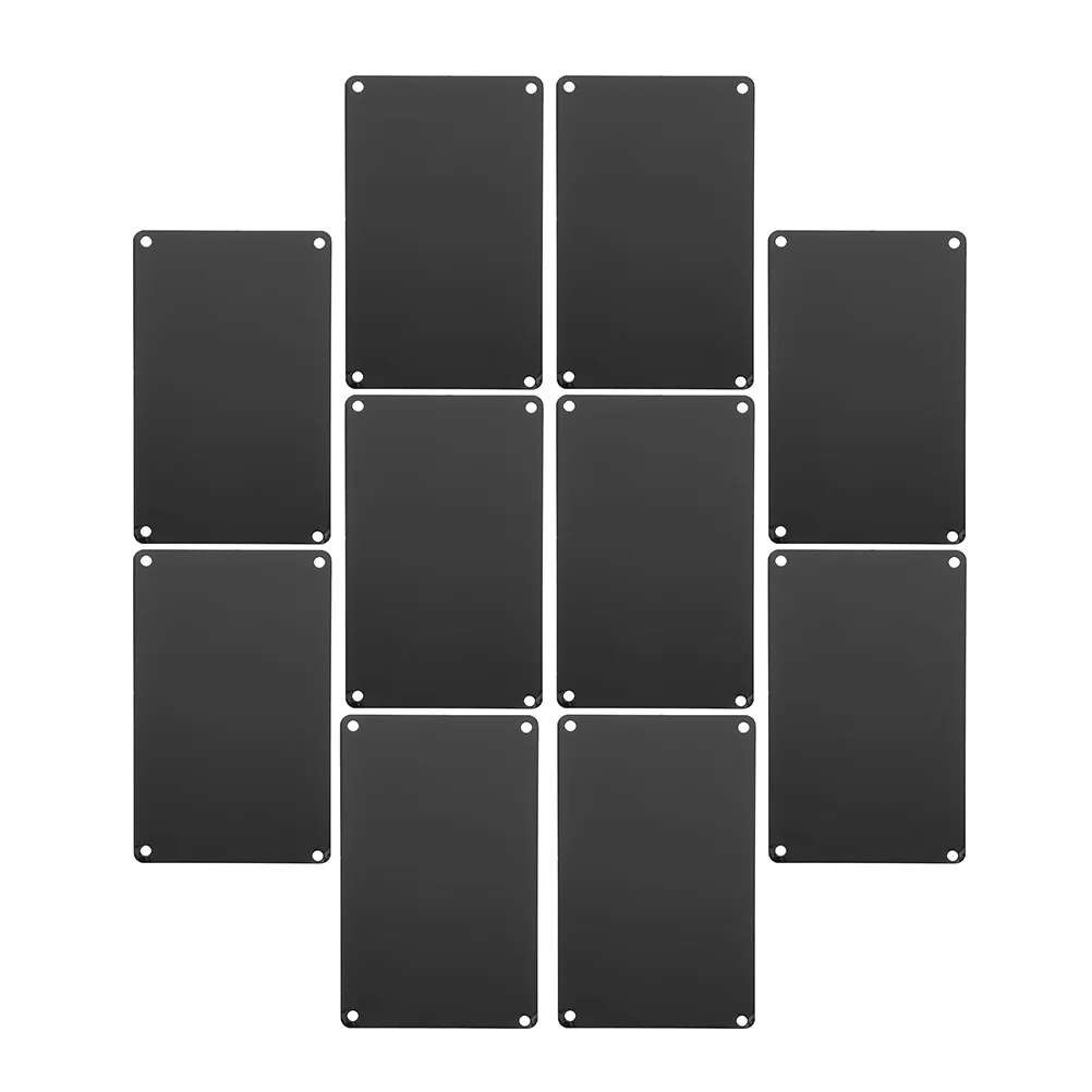 

10 Pcs Blank Signage Small Name Aluminum Engraving Blanks Door Plate Supply Metal Hotel