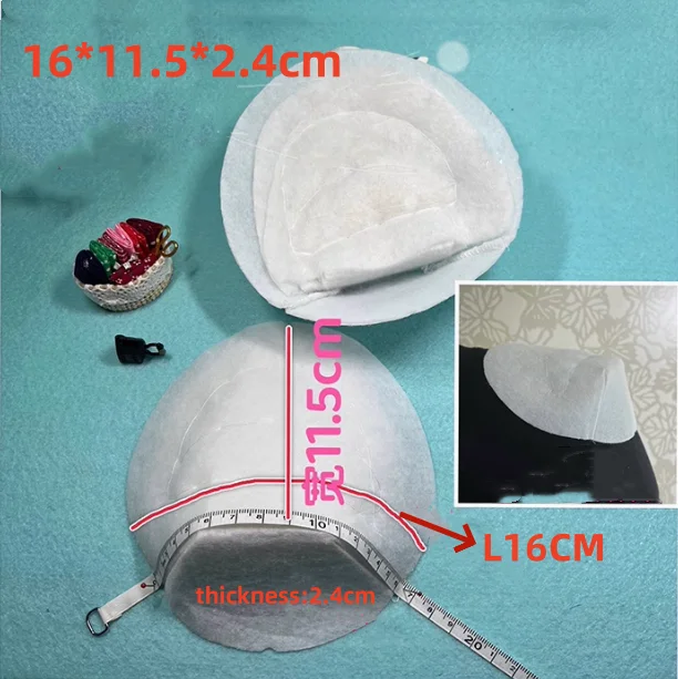 5pairs/lot 16*11.5*2.4cm soft shoulder padding cotton shoulder Pads for coat suit dress Clothes Sewing Accessories