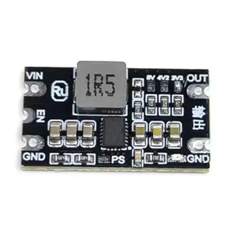 조정 가능한 출력 5개 DC-DC 벅 부스트 모듈 1.8-5.5V 입력에서 3.3V 4.2V 5V 3A 저리플 정전압 모듈-A86G