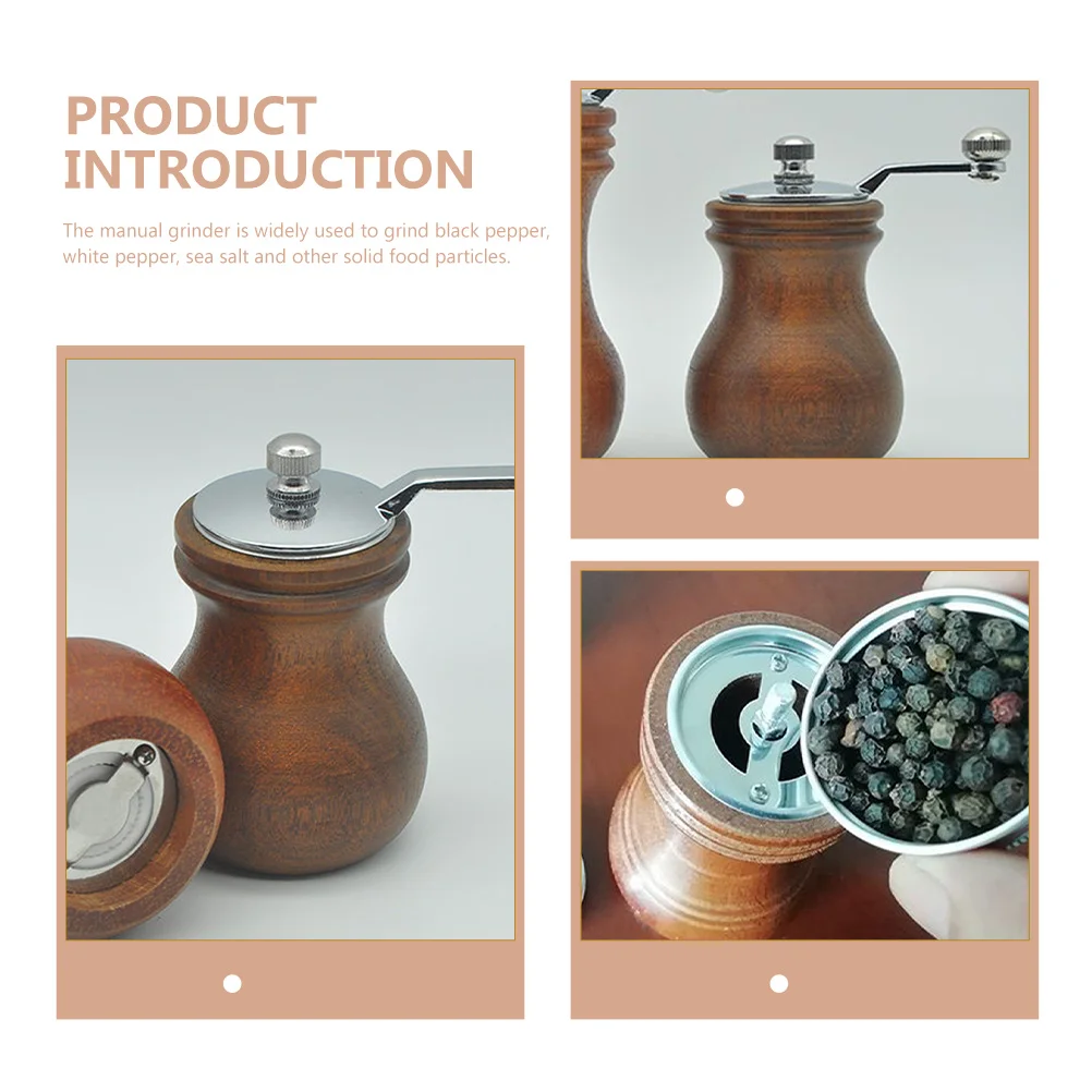 Wooden Manual Pepper Pepper and Salt Grinding Mill Tool