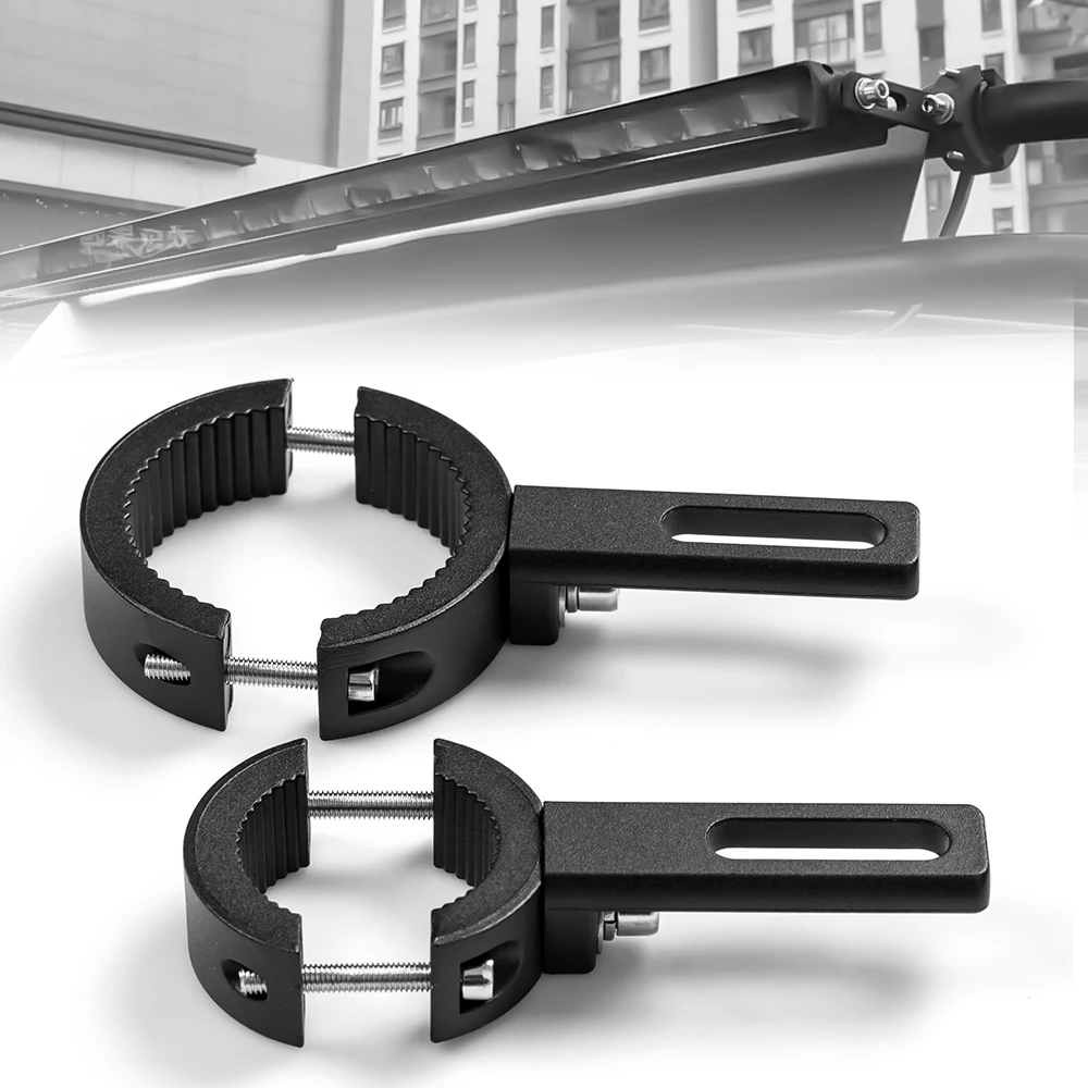 Motorcycle Light Bracket Auxiliary Led Motorcycle Lights Bracket Moto Spotlights Holder Motorcycle Headlight Support Fronnt Fork Bracket Clamp Fixation