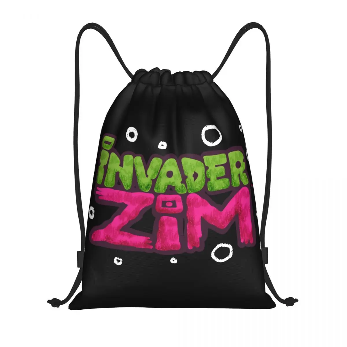 Invader Zim Multi-function Portable Drawstring Bags Sports Bag Book Bag For Travelling