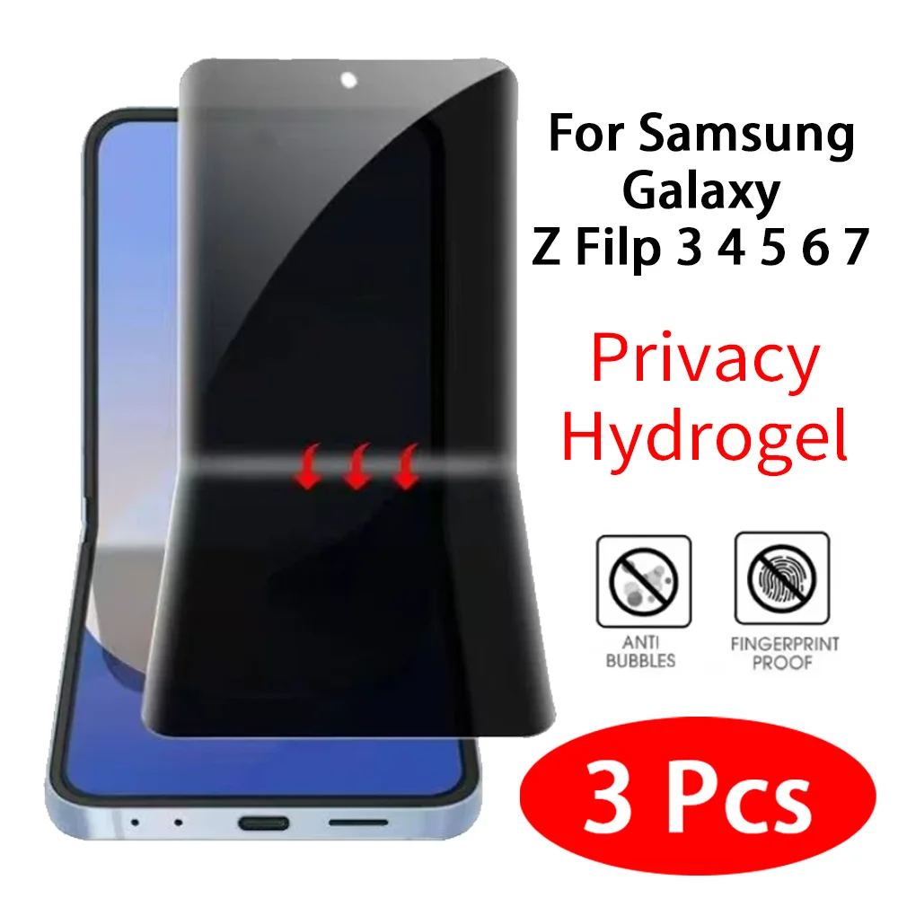 Triple Pack Anti-Spy Privacy Hydrogel Screen Protector with Invisible Shielding