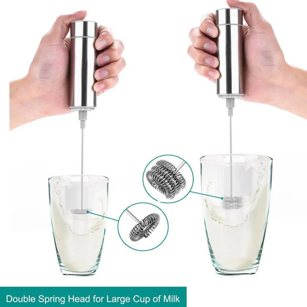 

Milk Blender Milk Frother, Electric Handheld Foam Maker for Making Art Lattes