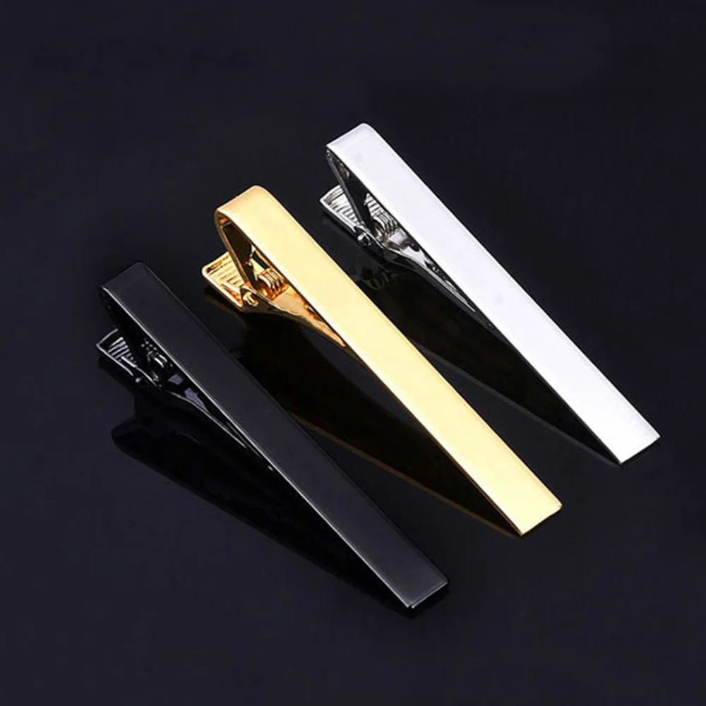 

Men Tie Clip Colorful Metal Copper Necktie Pin Simple Bar Clasp Formal Business Tie Clips Daily Wedding Ceremony Tie Clip Pins