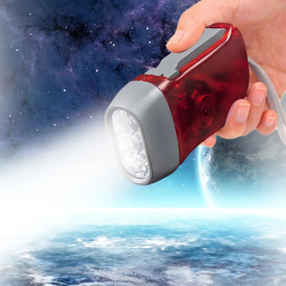 Hand-Squeeze LED Flashlight