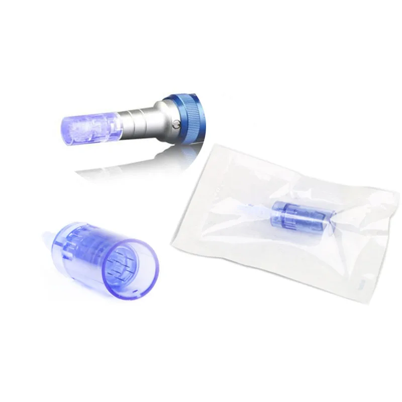 Blue Needle Cartridge A6 M7 N2 MYM Derma Pen Microneedling Tip 100/50/5 1/3/5/7/12/24/36/42/Nano Dr Pen Replacement Cartridges