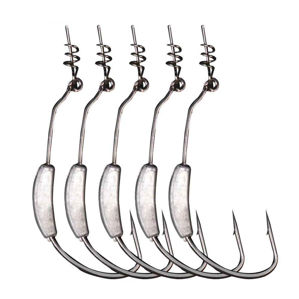 FishingHook2g25g3g7gWeightedBarbedLeadHookHighCarbonSteel