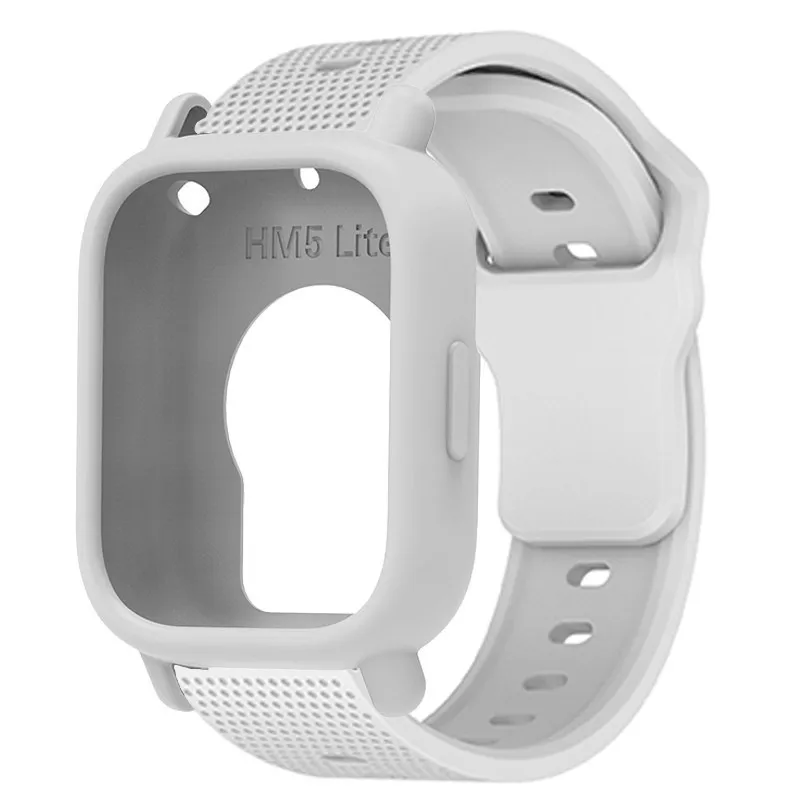 Silicone Protective Case + Strap for Smart Watch - Replacement Bracelet Belt Cover