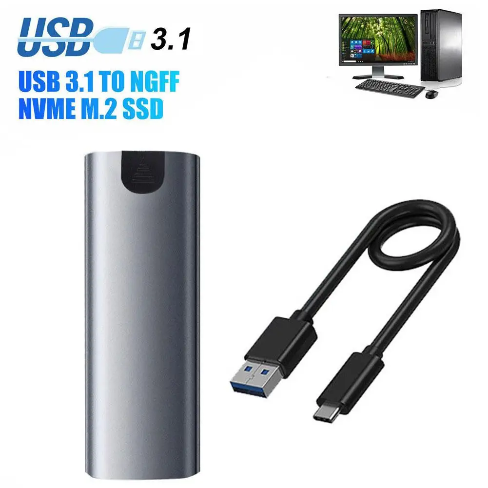 USB 3.1 NGFF NVMEM. 고속 SSD 보호 케이스, 외부 HD USB C 3.2, C타입 I8E9, M2 NVMe 인클로저, 20Gbps