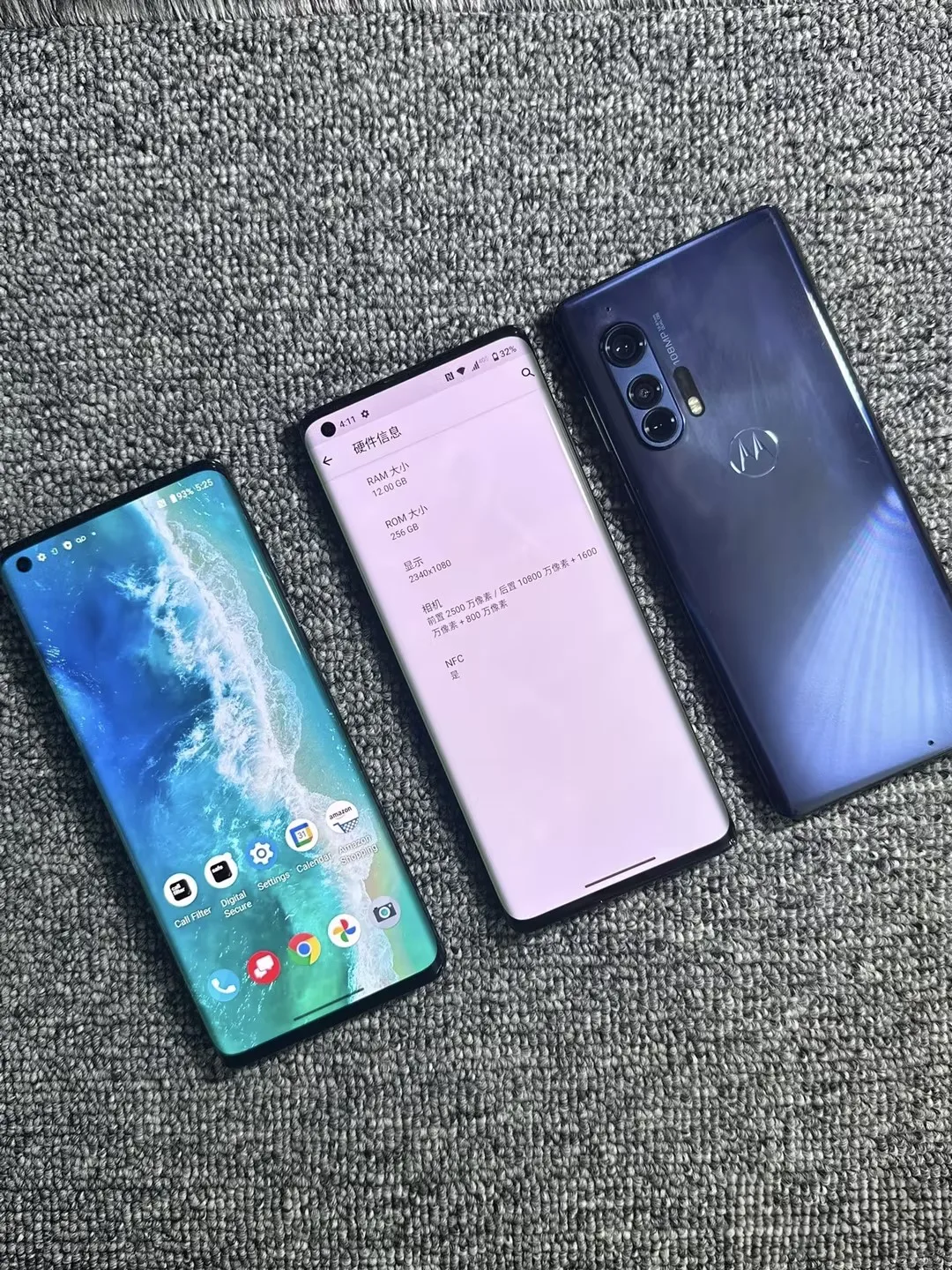 Motorola Moto Edge+ XT2061 5g SmartPhone AMOLED Screen 5000mAh  6.67 Inch 108MP Camera  All colors in good condition Used Phone