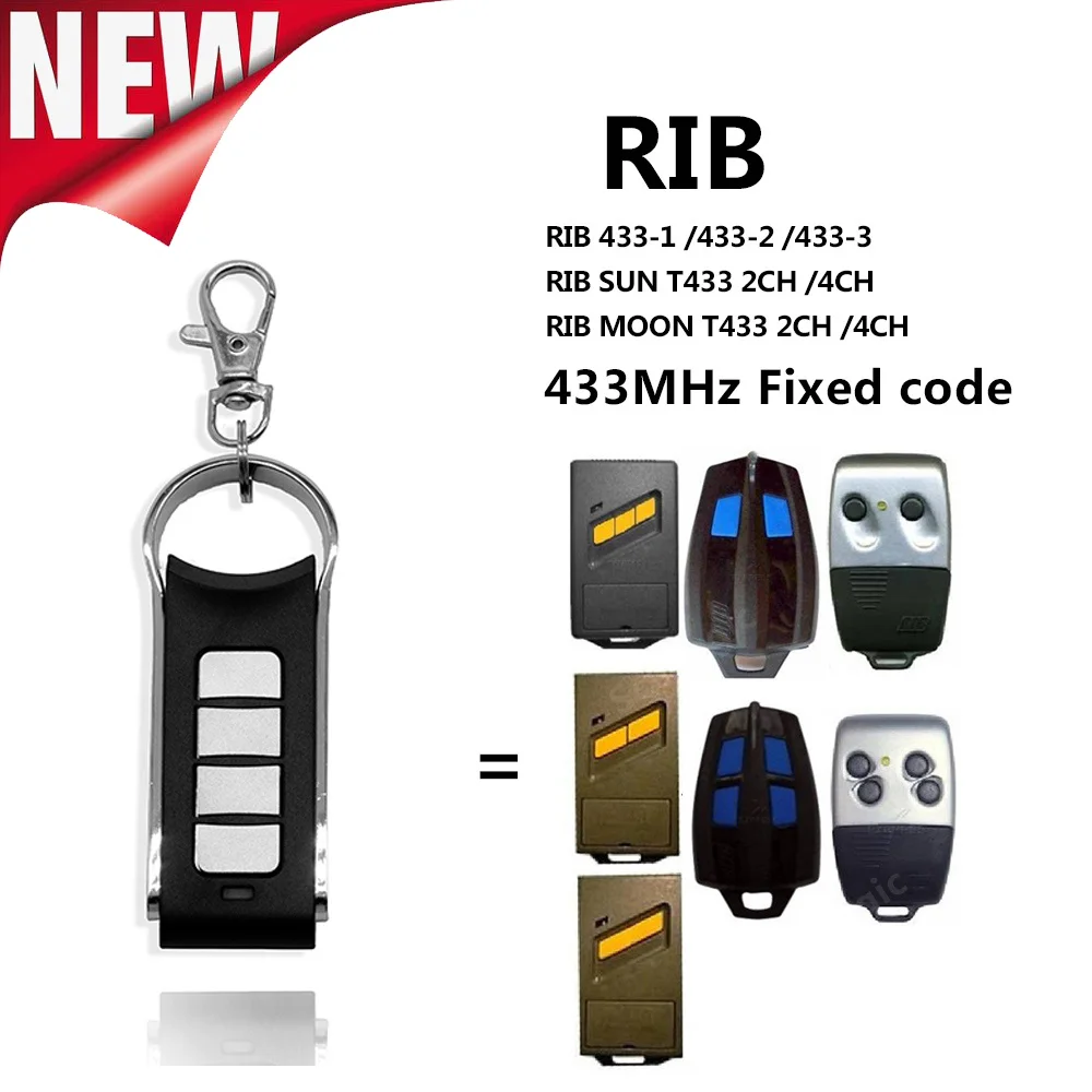 

New RIB SUN MOON Garage Door Remote Control 433 Clone RIB SUN T433-2CH T433-4CH RIB MOON T433-2CH T433-4CH 433-1 433-2 433mhz