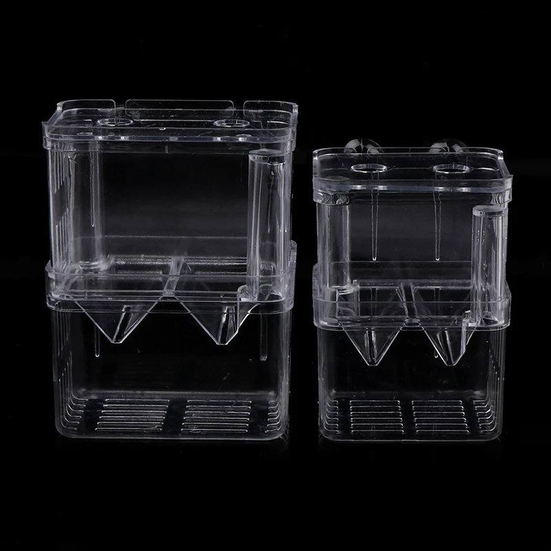 Title 1, Double-Deck Clear Fish Breeding Isolation Box A...