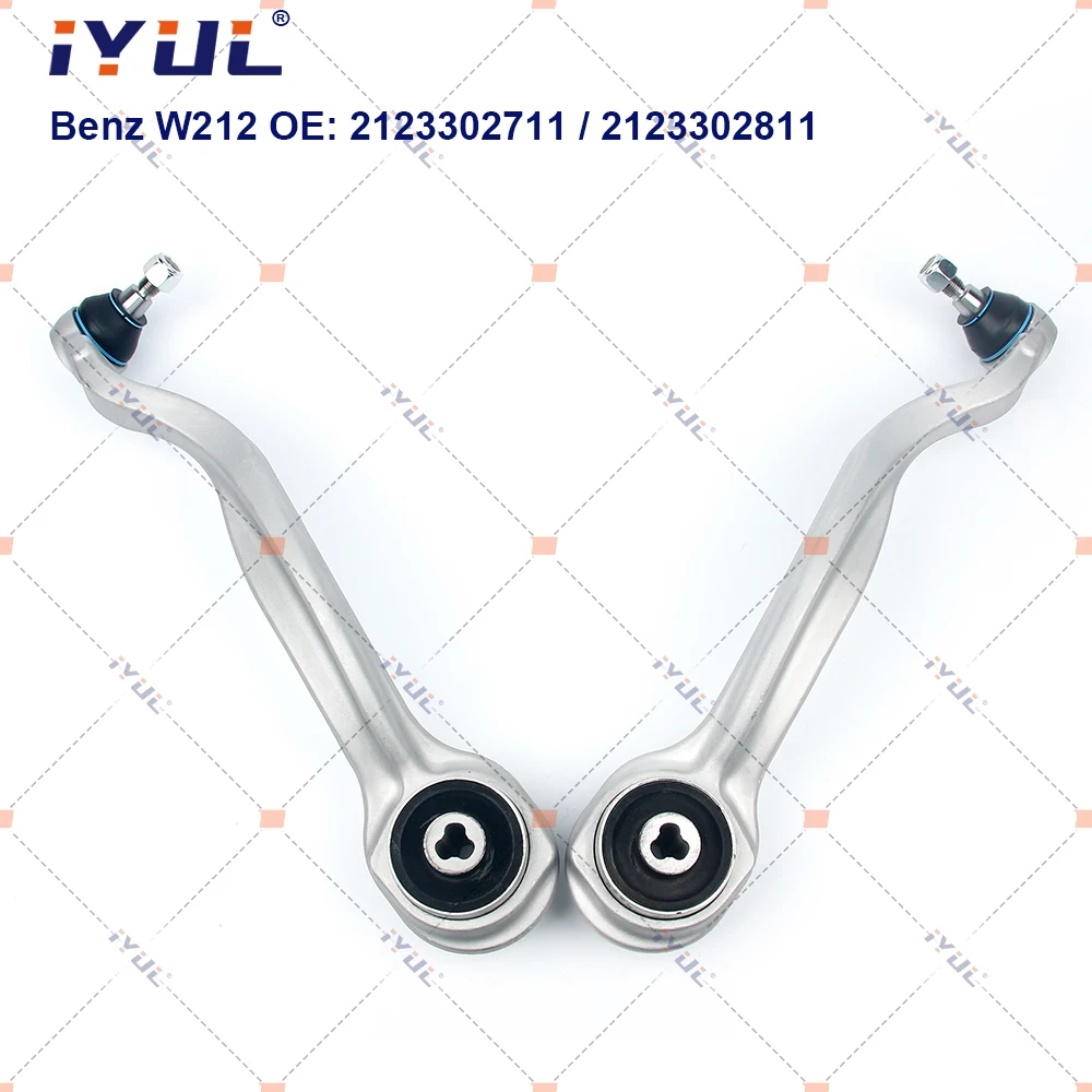

IYUL Pair Front Lower Suspension Control Arm Curve For Mercedes Benz E-Class W212 T-Model S212 2123302711 2123302811
