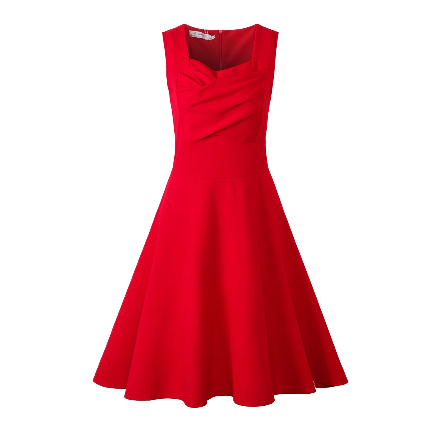 Elegant Emerald A-Line Midi Dress for Women Sd98f993b2fd842438faae676685d4154b
